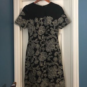 Tadashi Gold Lace Dress